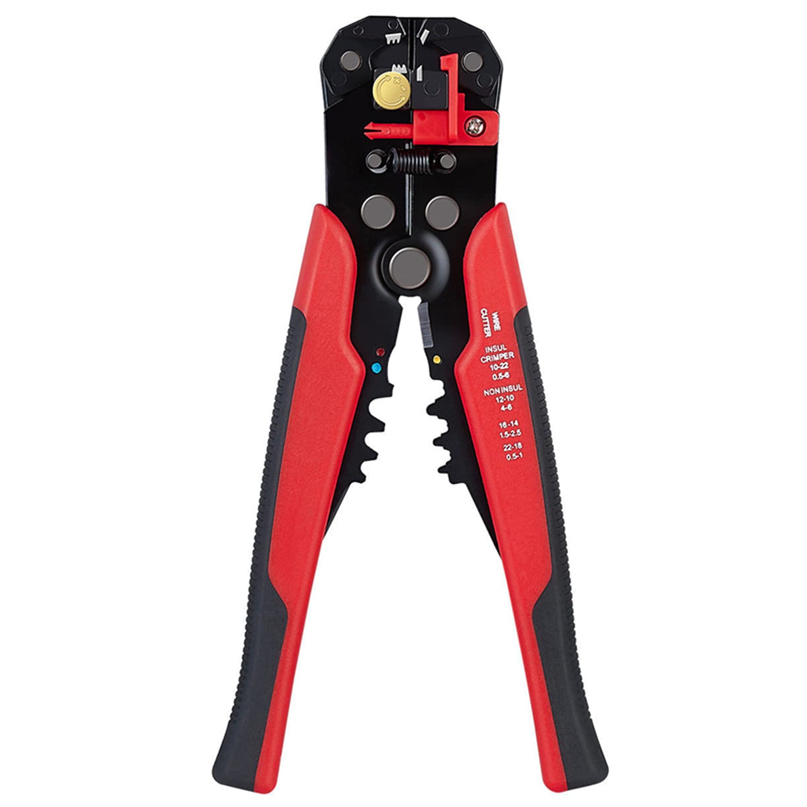 WFCC Wire Stripper, Electrical AWG 10-24 Automatic Wire Stripper Plier, 3 in 1 Wire Stripping Cutting Crimping, Self-Adjusting Cable Stripper, Wire Cutter and Terminal Crimper