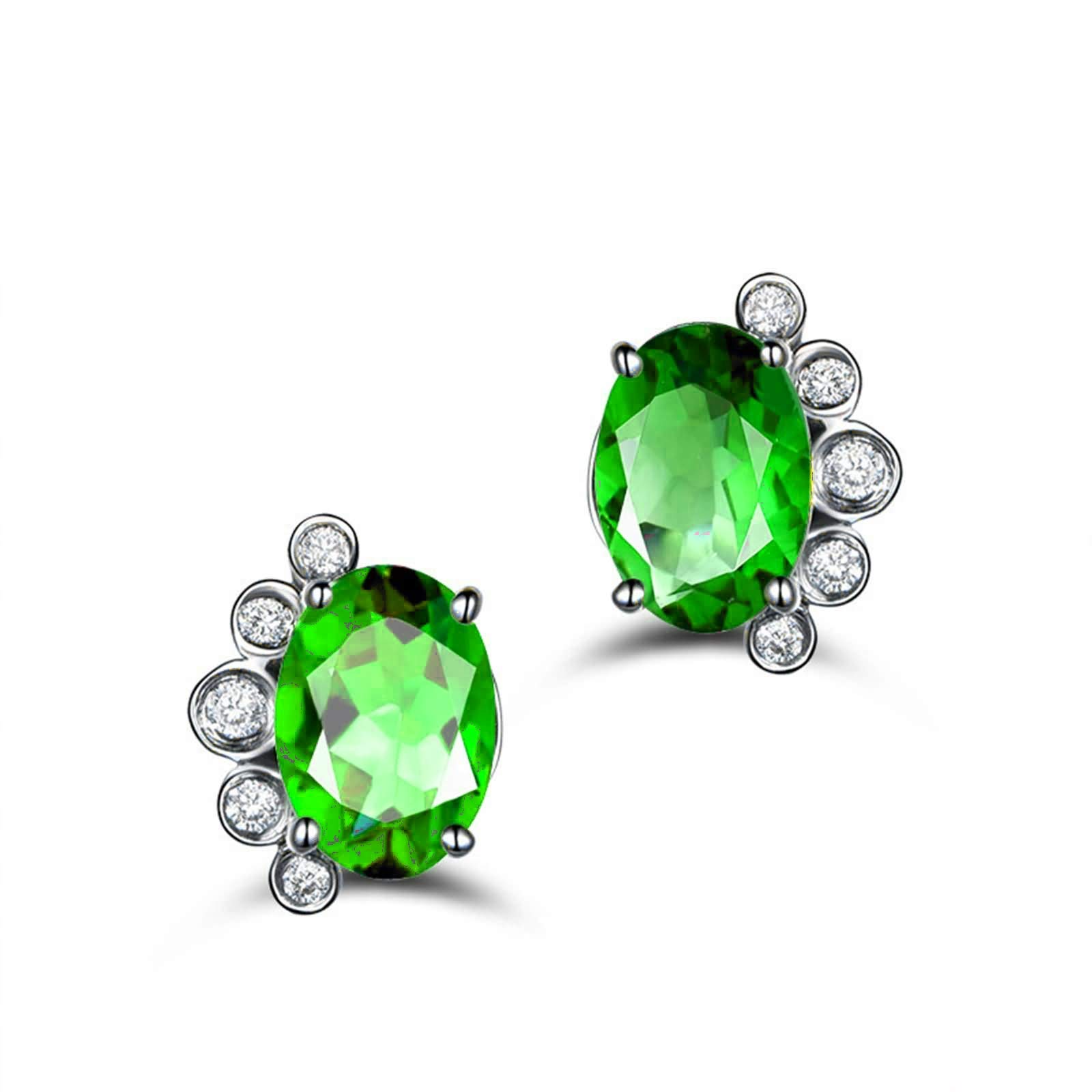 Boucles d'oreilles insecte vert en argent pour illuminer vos soirées - 8