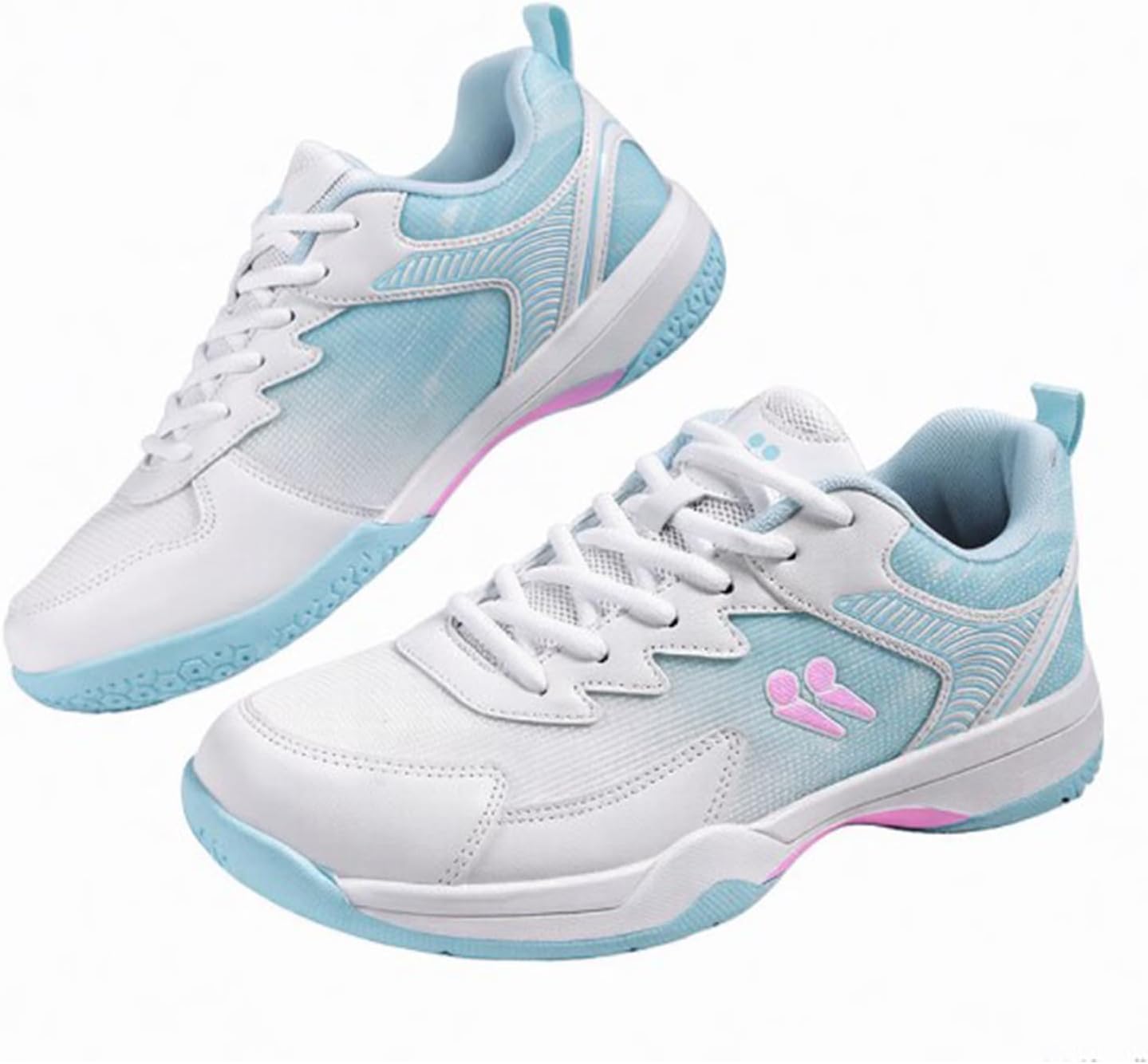 Mens Lightweight Badminton Shoes - Breathable Tennis Volleyball Shoes - Durable Table Tennis Sneakers for Men Women