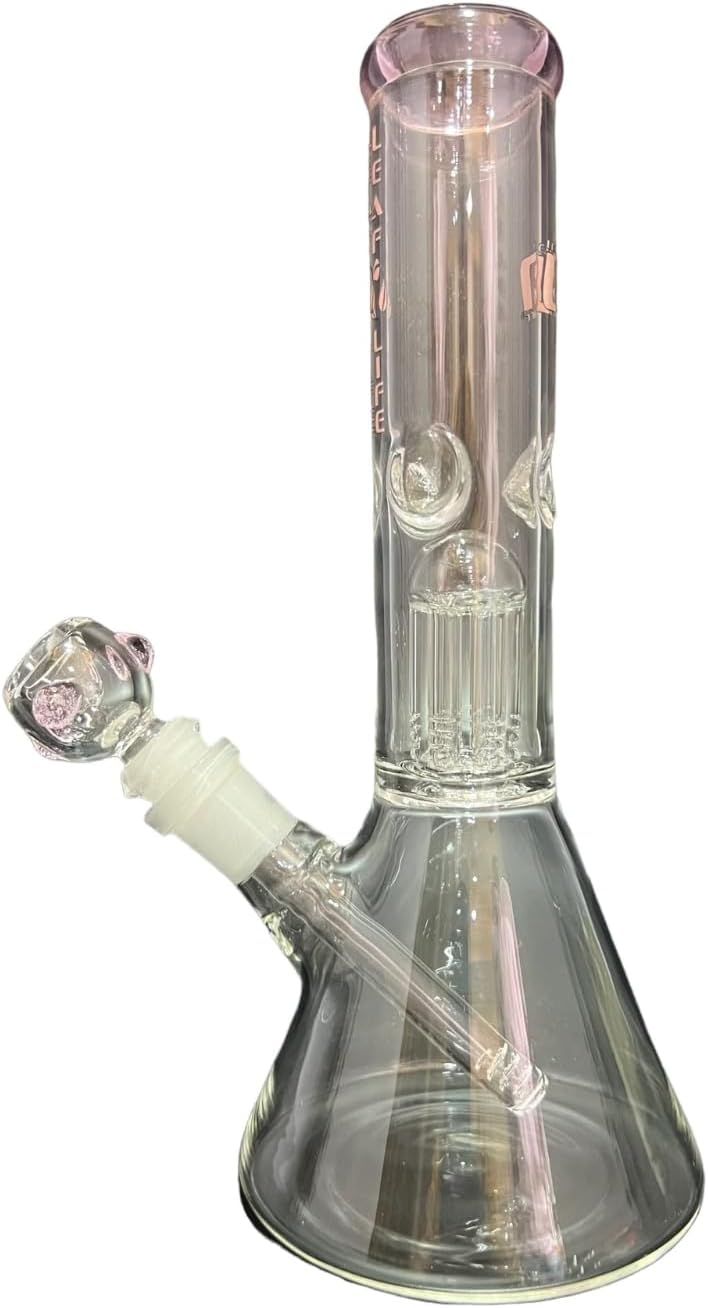 WEDONE Glass Bong - 10 Inch Straight Water Pipe with 14.5 MM Male Joint, Premium Borosilicate Glass, Durable Conical Water Bong, Ideal for Smoking CCB-388