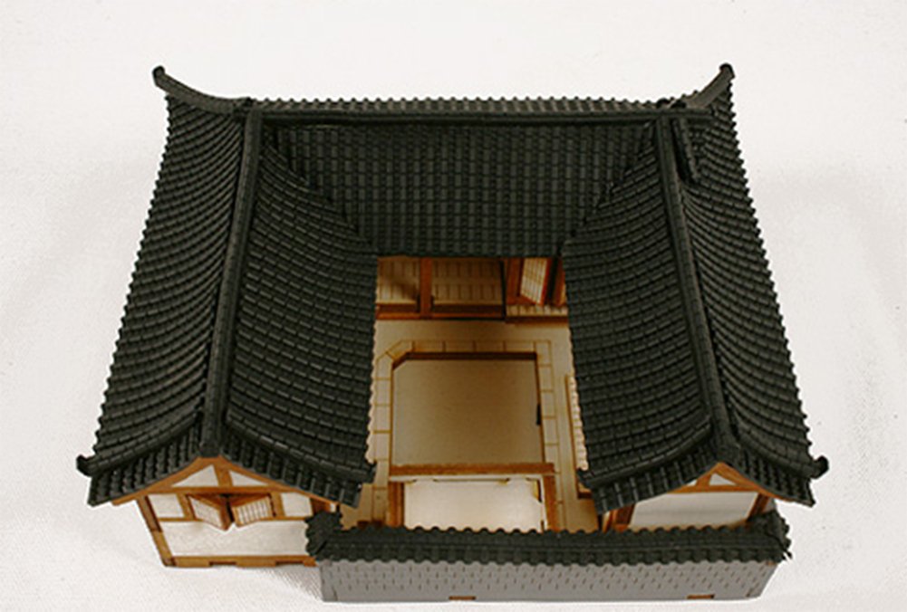 Desktop Holz Modellbausatz Seoul, Bukchon Hanok A/YG613
