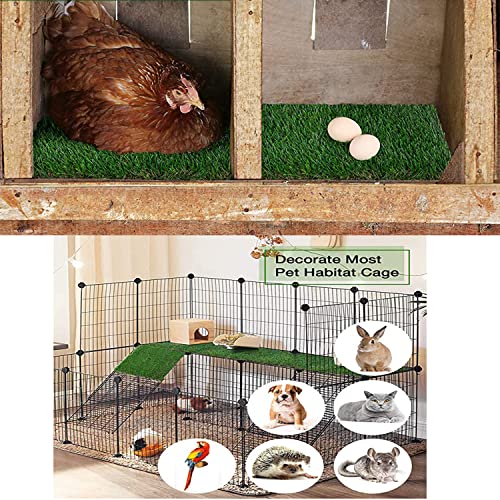 ECO MATRIX Nistkasten Gras Kunstrasen Quadrate für Hühnerstall Wiederverwendbare Garten Haustier Gras Fliesen Pads… – Bild 7
