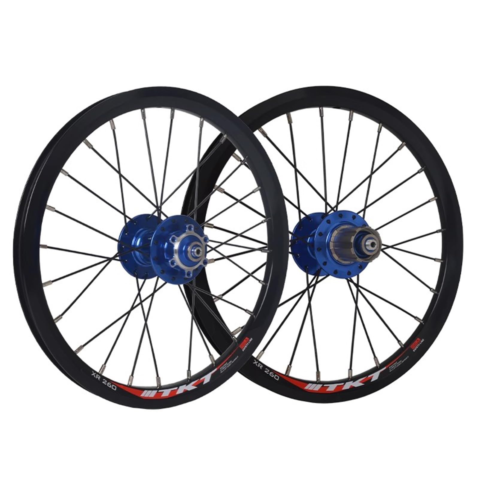 Juego De Ruedas Para Bicicletas Plegables Ruedas BMX De 16/20 In Freno De Disco Liberación Rápida Llanta Doble Capa Llantas De Aleación De Aluminio Delantera 100 Mm Trasera De 135 Mm 8/9/10/11 Velocid