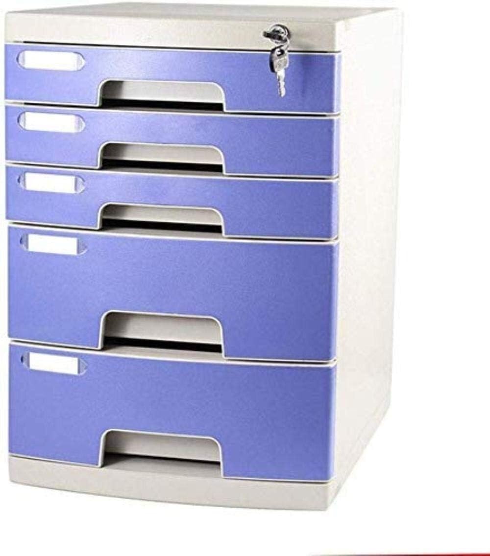 VUIKLCty File Cabinet Lock, 5 Drawers, Desktop Data Storage, Data Box, Home Office Furniture, Bookshelf