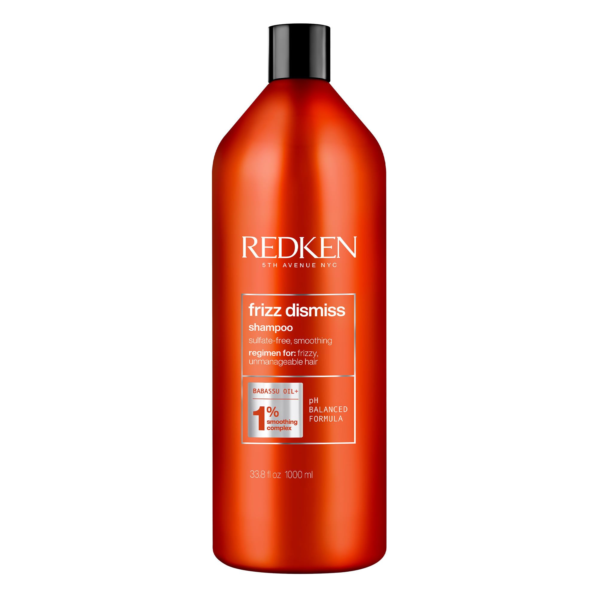 Redken Frizz Dismiss Shampoo For Frizzy Hair - Provides Smoothness & Shine, Weightless Frizz Control, Sulfate-Free
