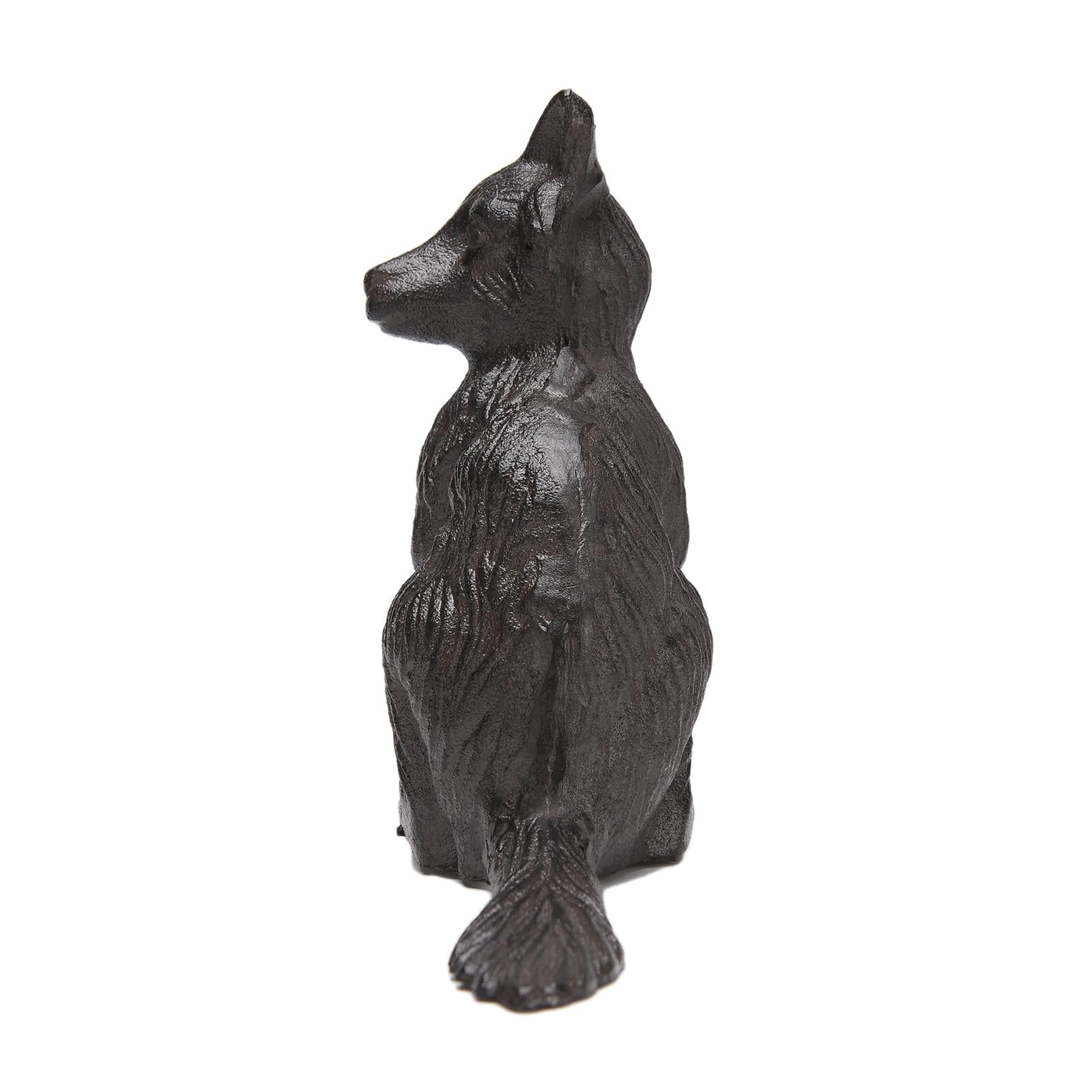 BRASSTAR TQGJPT515 - Tope de puerta de hierro fundido con forma de zorro, resistente, soporte para ventana, hogar, oficina, tienda, granja, mansión, decoración, herramienta de utilidad