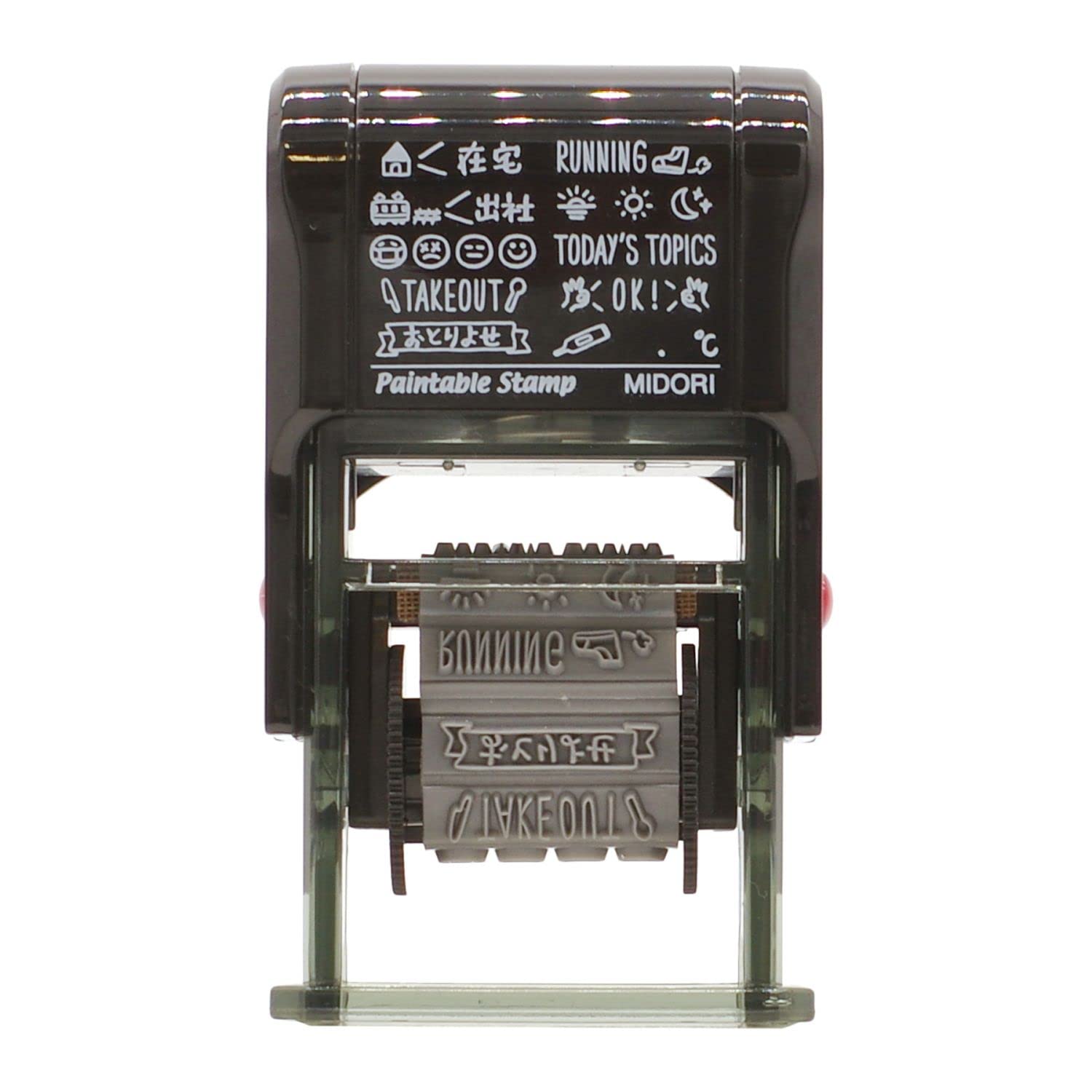 Midori35418006 Rotating Stamp New Daily Pattern