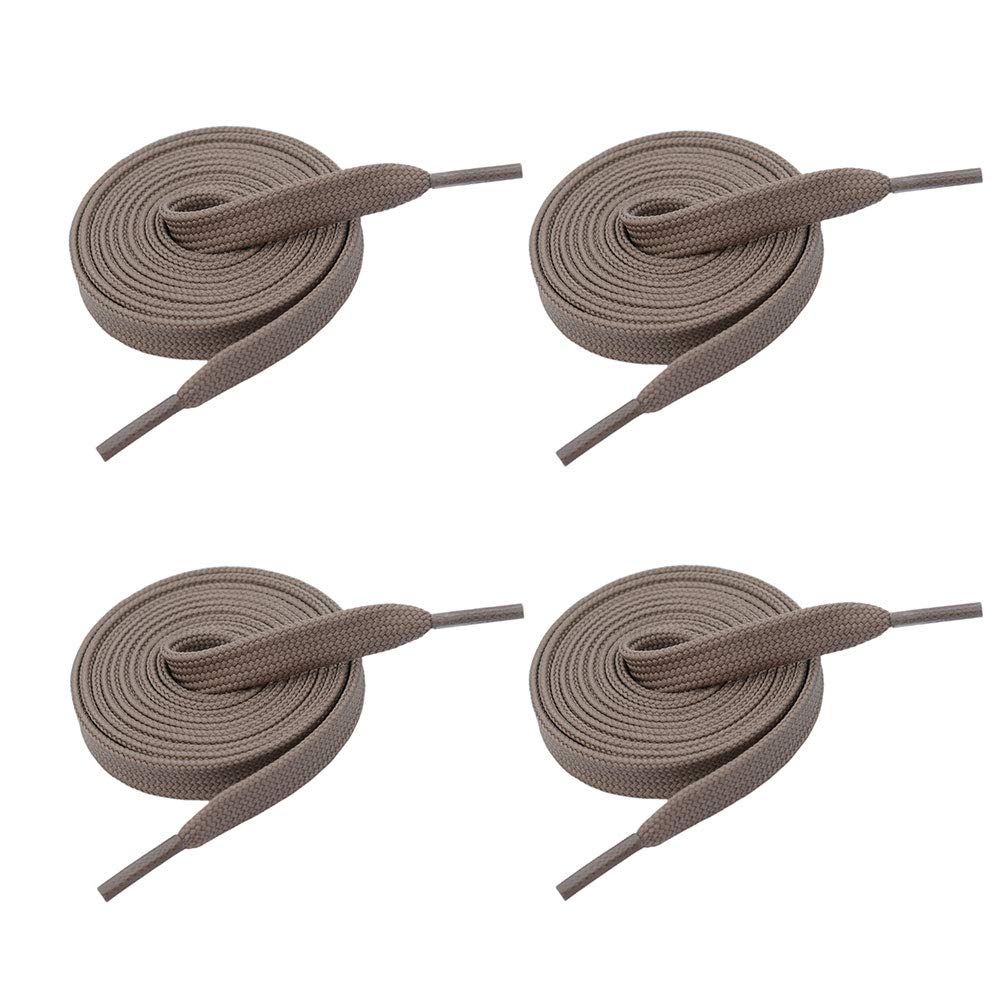 VSUDO 2 Pairs 5/16" Fine Weave Flat Shoe Lace Shoestring for Running Athletic Sneaker