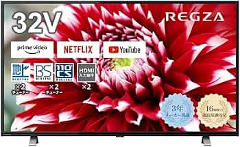 TOSHIBA REGZA 32V34 液晶テレビ32インチ ネット動画対応 REGZA 中古 TA-32V34 液晶テレビ 32V型 一人暮らし 新生活 32V34