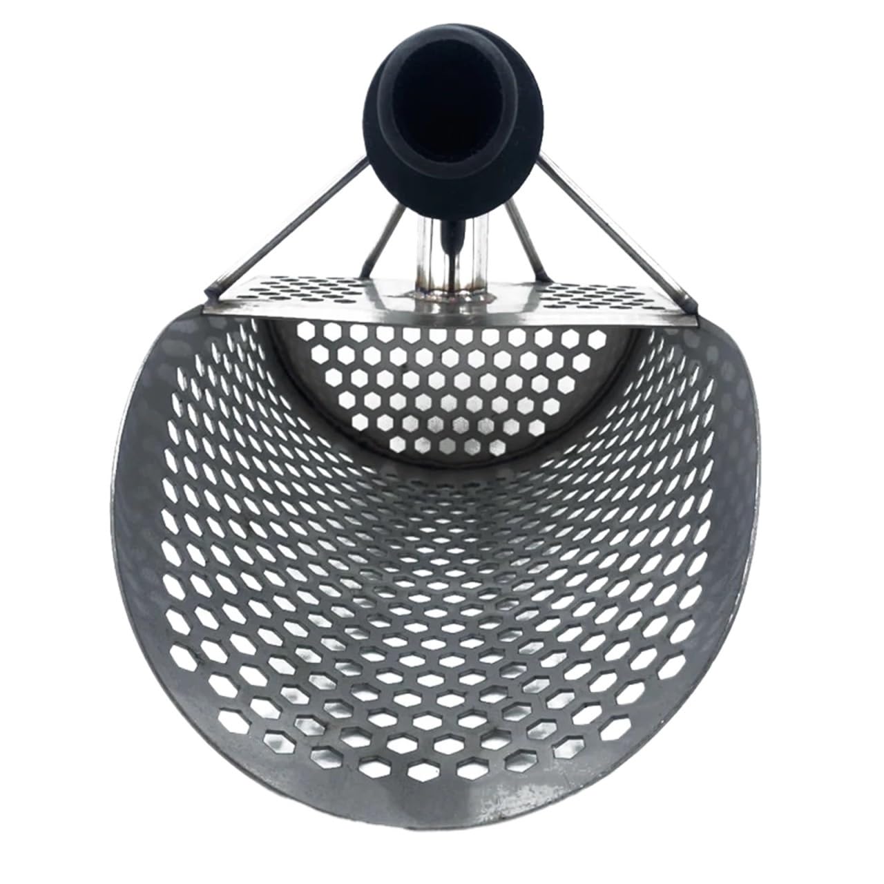 Rastrillo per pulci di sabbia Paletta for sabbia da spiaggia, pala, metal detector, palette for , for la ricerca di tesori, strumento in acciaio inossidabile esagonale