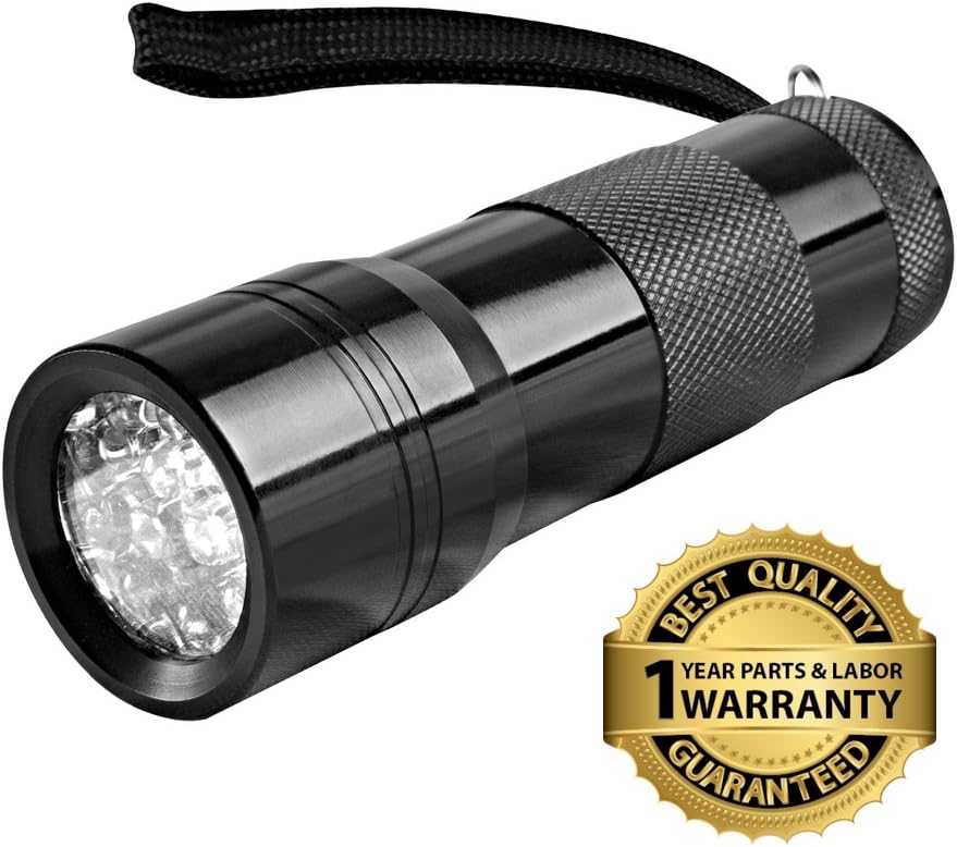 Goliath Industry UV Handheld LED Flashlight, Black