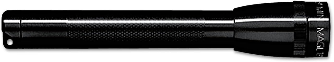 MagLite M2A016 Mini AA Flashlight, Black, Water Resistant, Adjustable Beam, Battery Powered