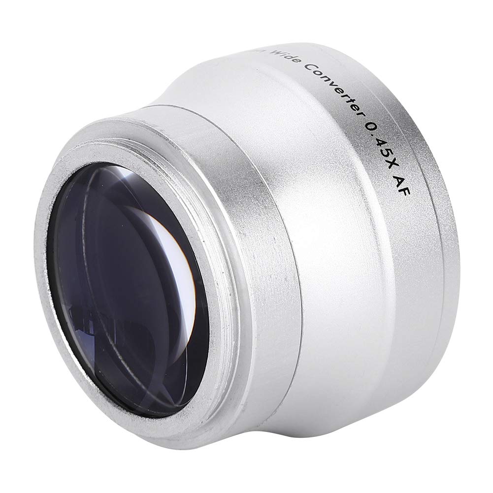 Objectif Grand Angle 0.45X Argent Verre Optique pour Caméscope 37mm