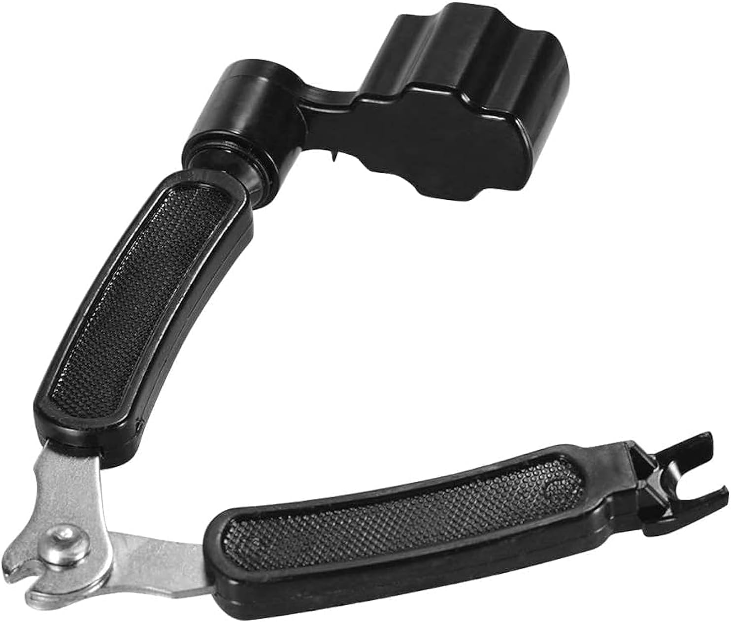 Mike Music Professional Guitar String Winder Cutter and Bridge Pin Puller, Guitar Repair Tool Functional 3 in 1 Black Guitar String Winder, Black