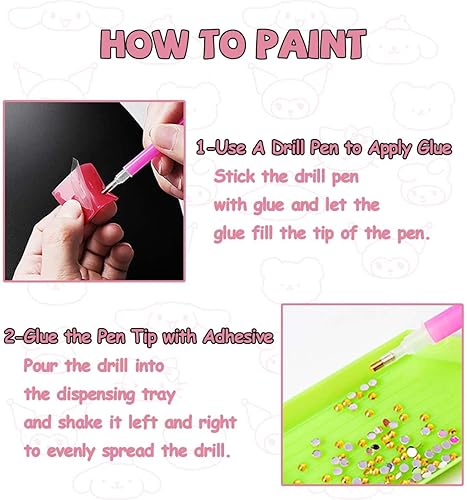 Miniatura 4 de ROFOLO Juego de pintura de diamantes para niños, arte y manualidades con marco para niños, juego de pintura digital de diamante completo de 4