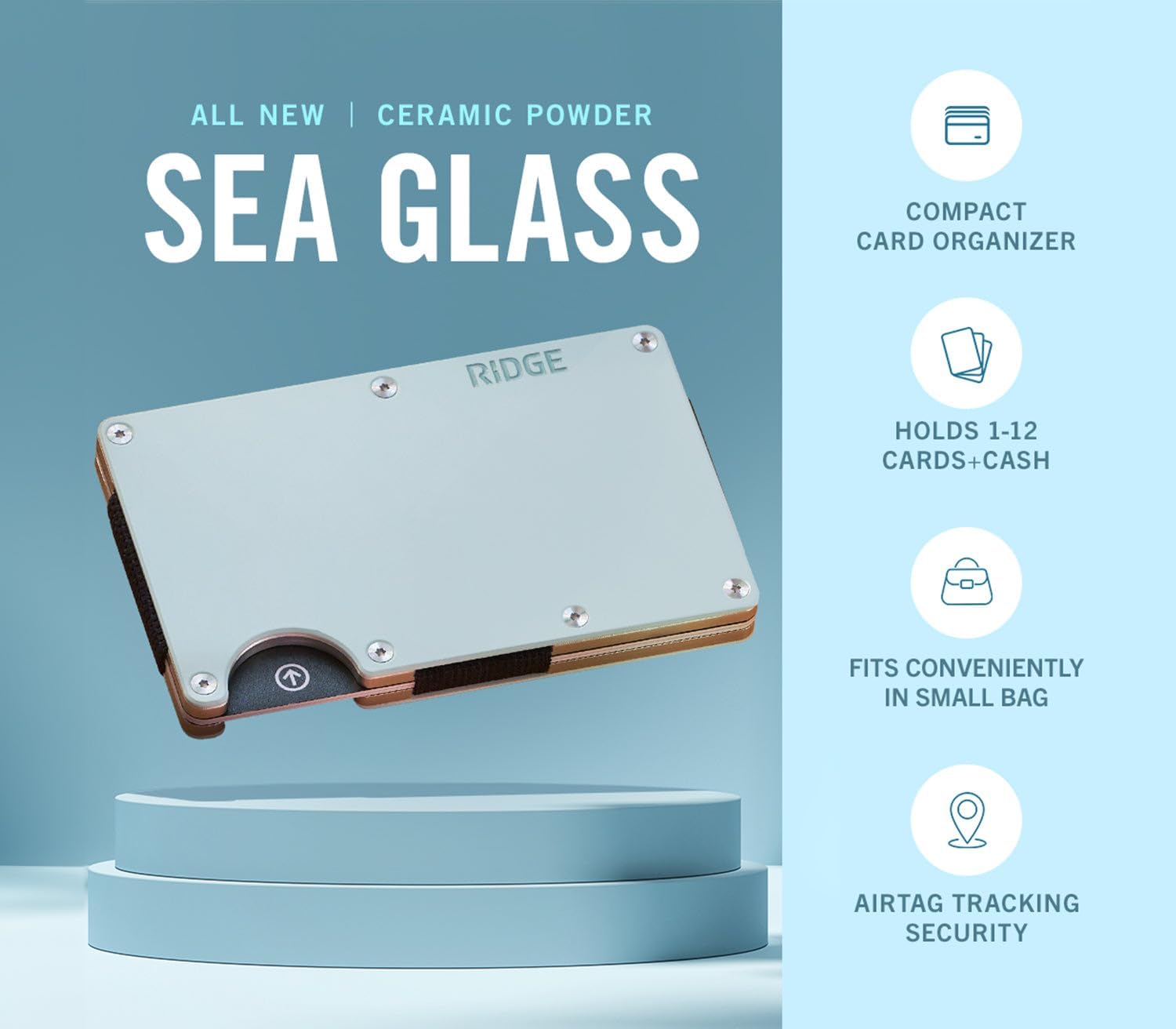 The Ridge Minimalist Slim Wallet For Women - RFID Blocking Front Pocket Credit Card Holder - Metal Wallet For women With Money Clip - Image 5