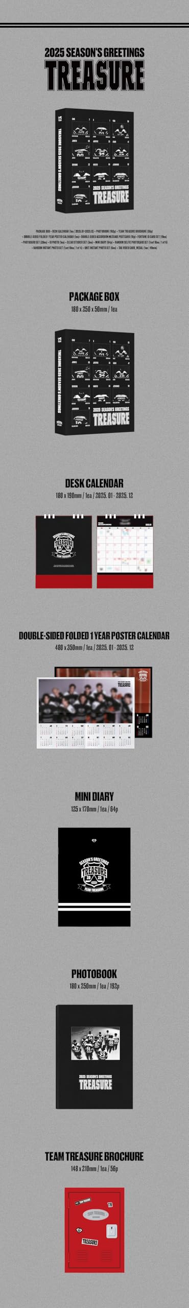 TREASURE TREASURE 2025 SEASON’S GREETINGS Album [SEASON'S GREETINGS ]+Pre Order Benefits+BolsVos Exclusive K-POP Inspired Digital Merches