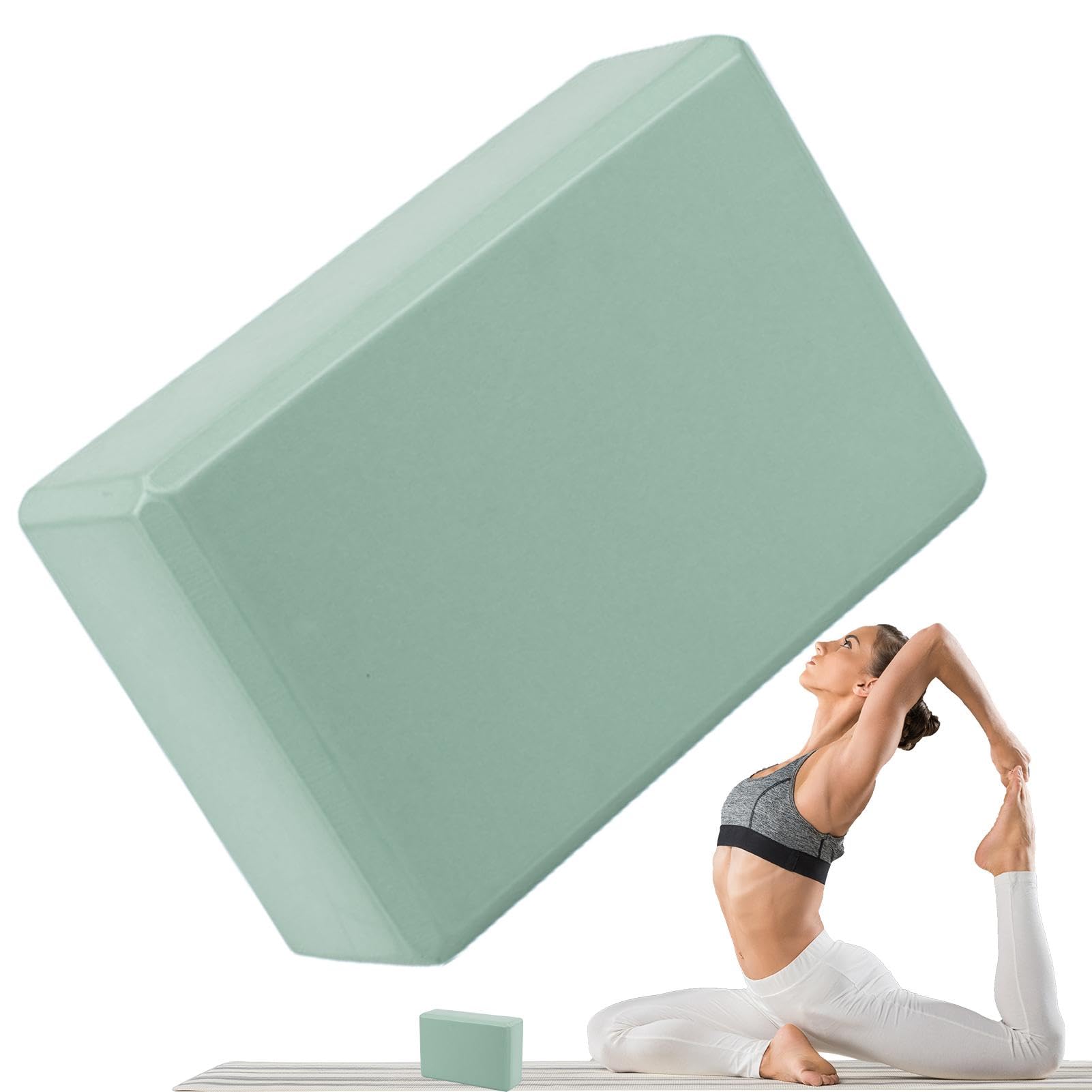 Blocchi Yoga 2 Pezzi In Schiuma EVA - Antiscivolo, Alta Densità, Per Pilates E Stretching - Foto 13