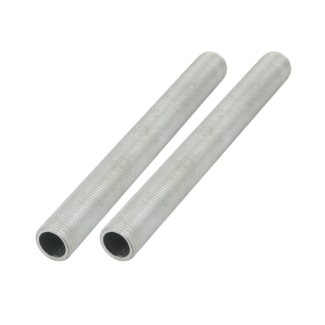 uxcell Lamp Pipe Nipple, M12 Thread 110mm Length Hollow Lamps