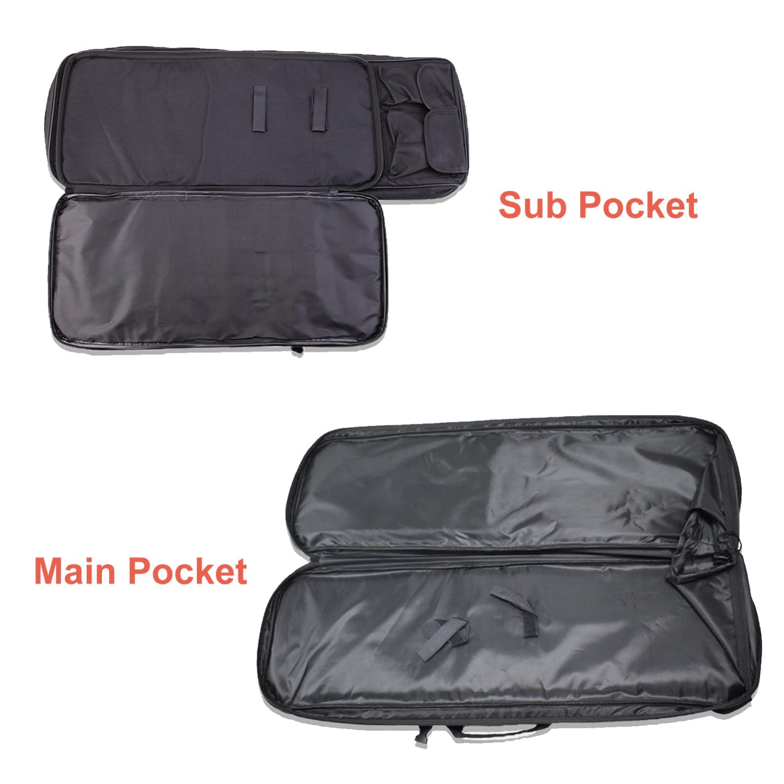 Funda para fusil,Funda Blanda para Rifle de Caza Militar Bolsa para Escopeta Doble,Bolsa Doble con Correa para el Hombro Ajustable, Bolsas para Rifles y Pistolas, Estuche para Transporte de Armas