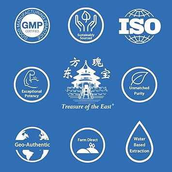 Treasure of the East, Indigo - Qing Dai Capsules (1:1 Herbal Extracts, 100 Capsules)