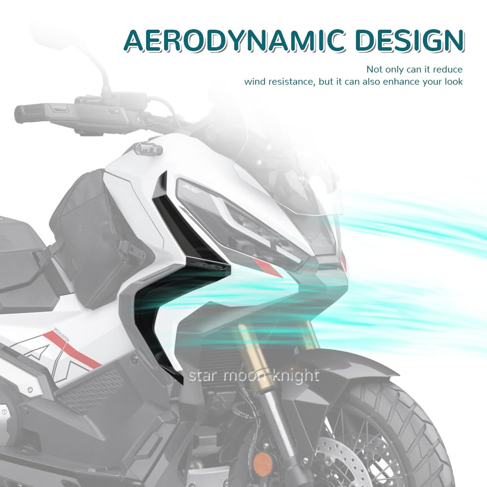 Motocicleta lado aire viento deflectores cubierta de pierna para Honda X-ADV 750 X ADV XADV 750 2021-2024 Accesorios (gris humo)
