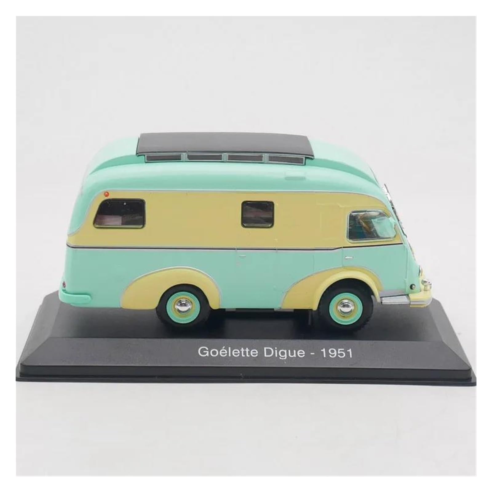 1 43 para Goelette Digue 1951 RV Camper Vehículo Auto Modelo De Aleación Colección Estática Juguetes Recuerdo Miniatura de colección