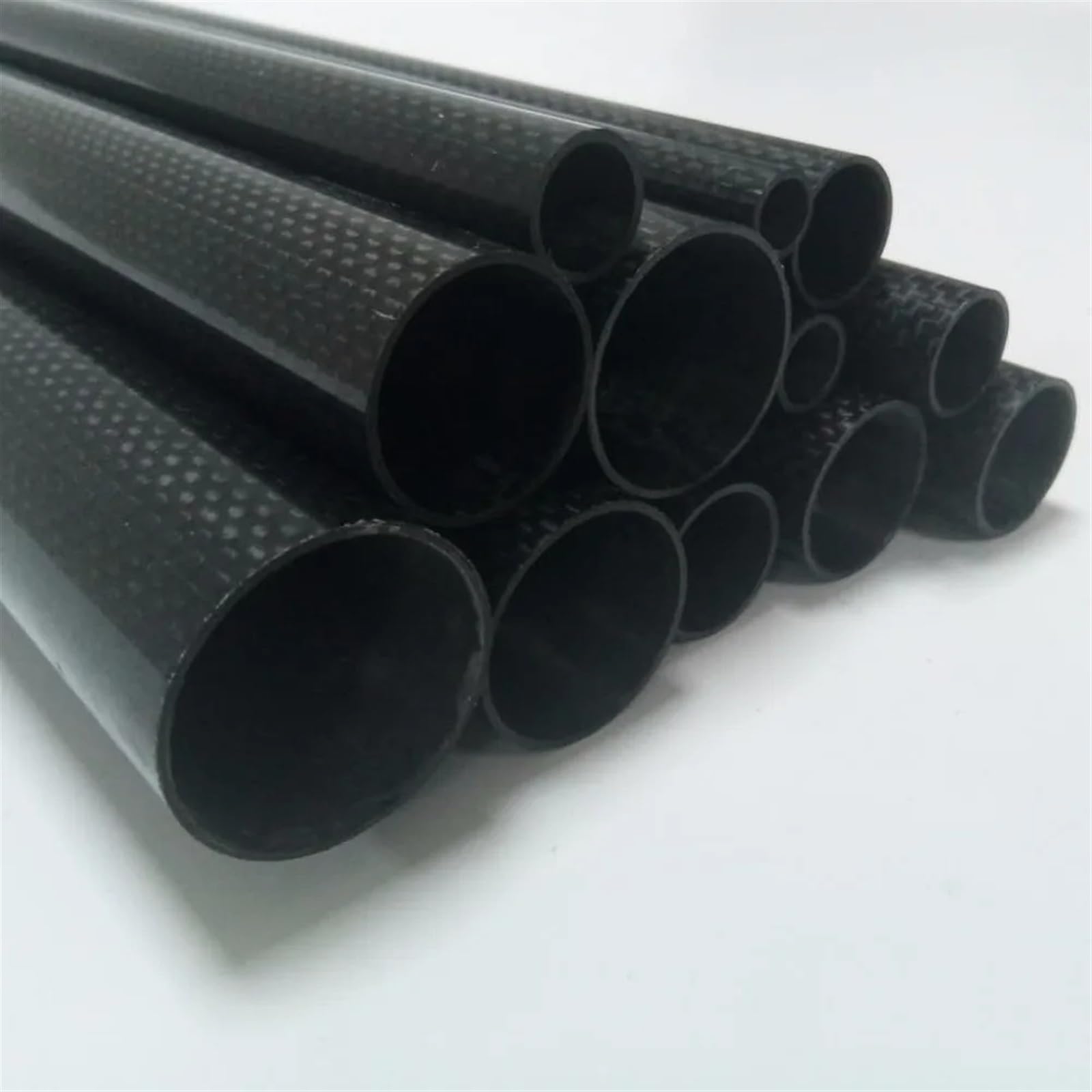 1 Roll Wrapped Carbon Fiber Tube 3K Glossy Surface Diameter 10mm 12mm 14mm 16mm 18mm 22mm 24mm 26mm 28mm 30mm 32mm Length 500mm Carbon Fiber Square Tube(24mmx25mmx500mm)