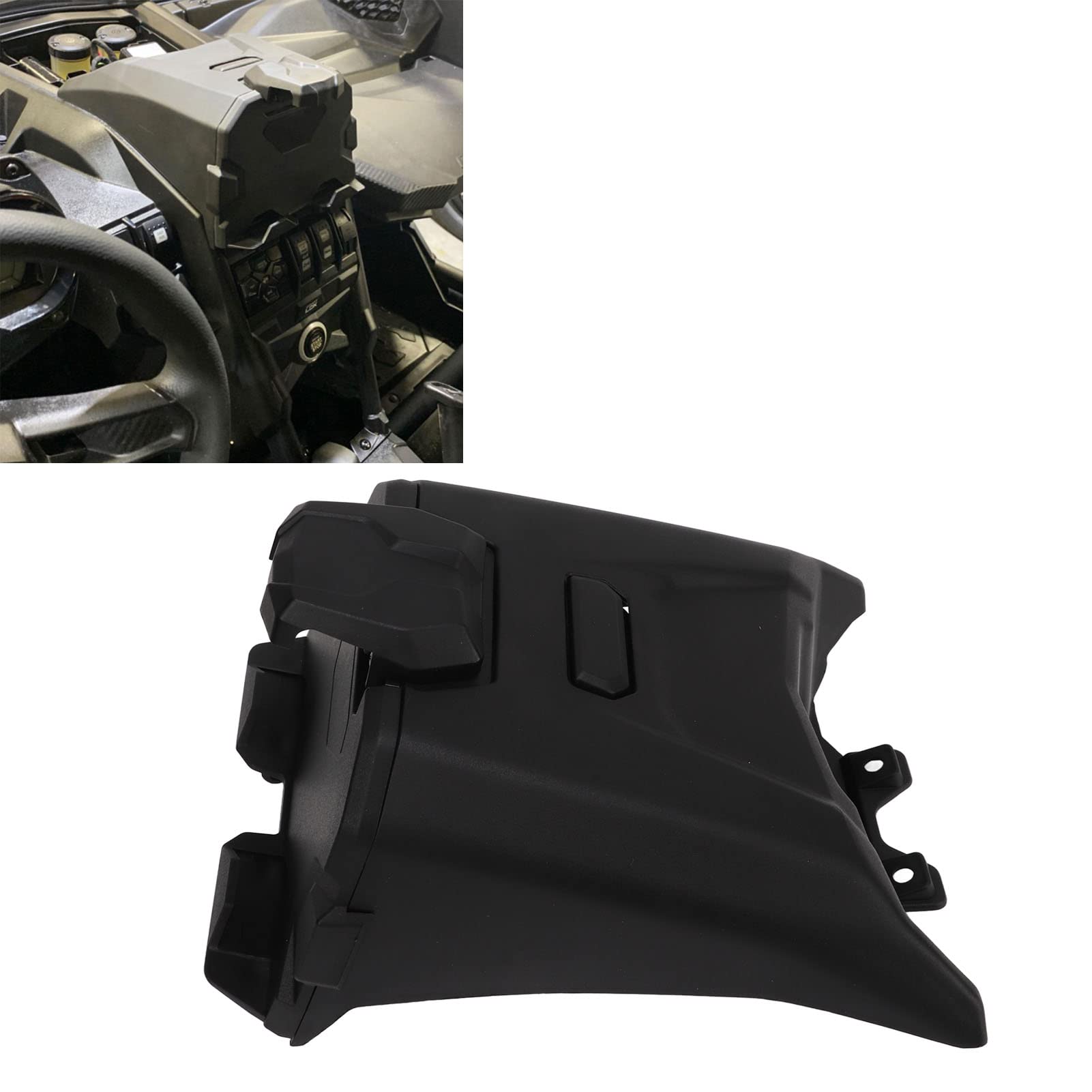 Urządzenie elektroniczne Uchwyt na telefon do tabletu ze zintegrowanym schowkiem Zamiennik dla CAN AM Maverick X3 2017 2022 Wszystkie modele Regulowany materiał HDPE od 5 do 8 cali