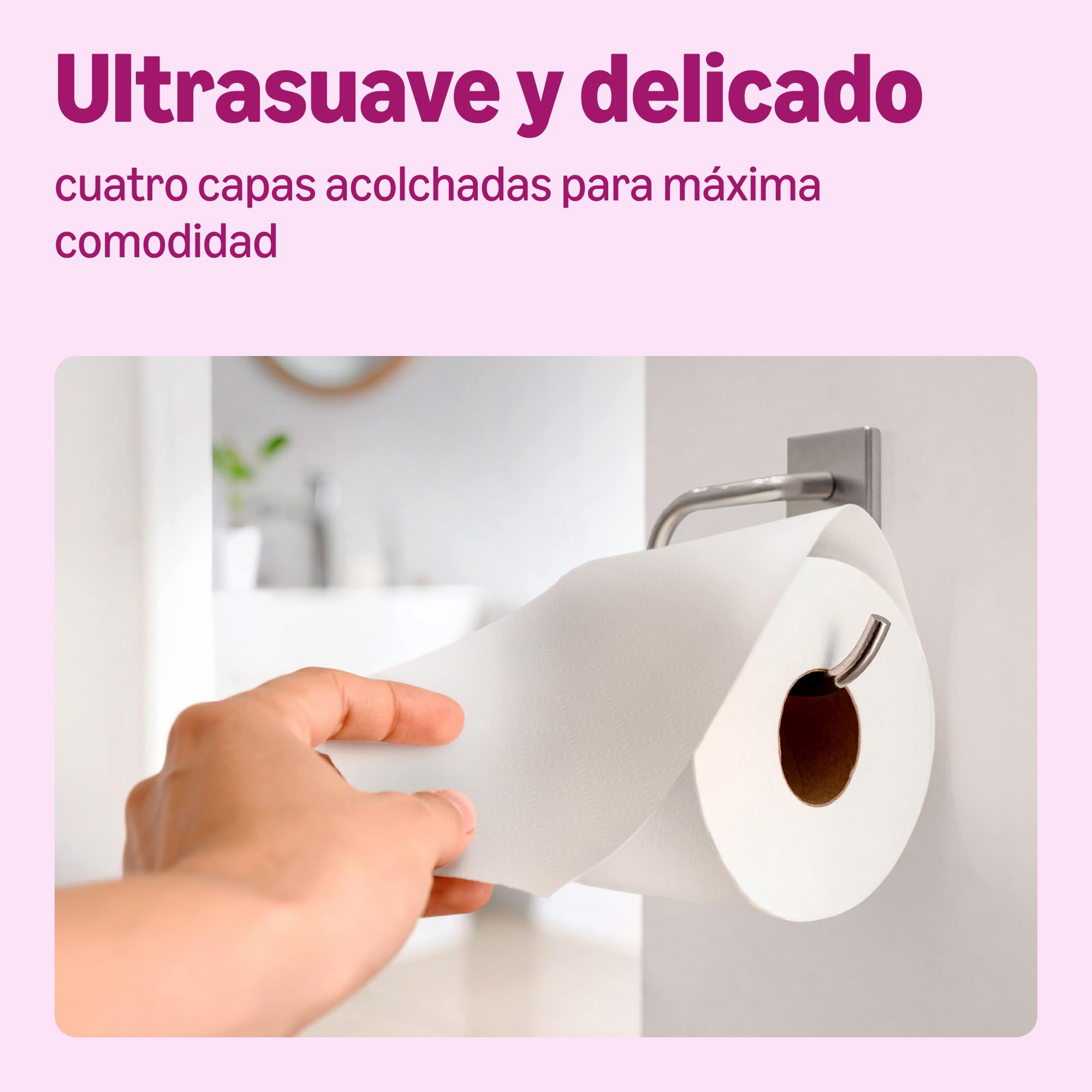 by Amazon Papel Higiénico Ultrasuave, 4 Capas, 9 Rollos (1 Paquete de 9), 160 Hojas por Rollo, Certificado FSC