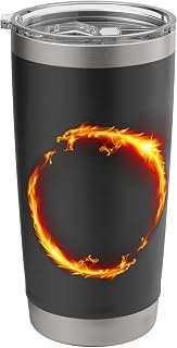 Dueling Dragons Fire Ring Stainless Steel Insulated Tumbler