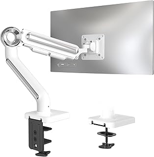 JOY worker Ultrawide Monitor Arm, Single Monitor Mount fits 13-35 Inch Screens, Holds from 4.4lbs to 26.4lbs, Fully Adjustable Monitor Stand with Clamp and Grommet Base, VESA Mount 75*75/100*100