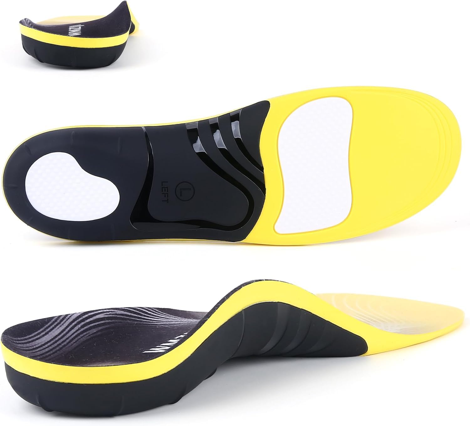 (2025) Plantar Fasciitis Insoles for Women & Men - Orthotic Arch Support Insoles for Pain Relief - Cushioned Shoe Inserts for Standing All Day, Work