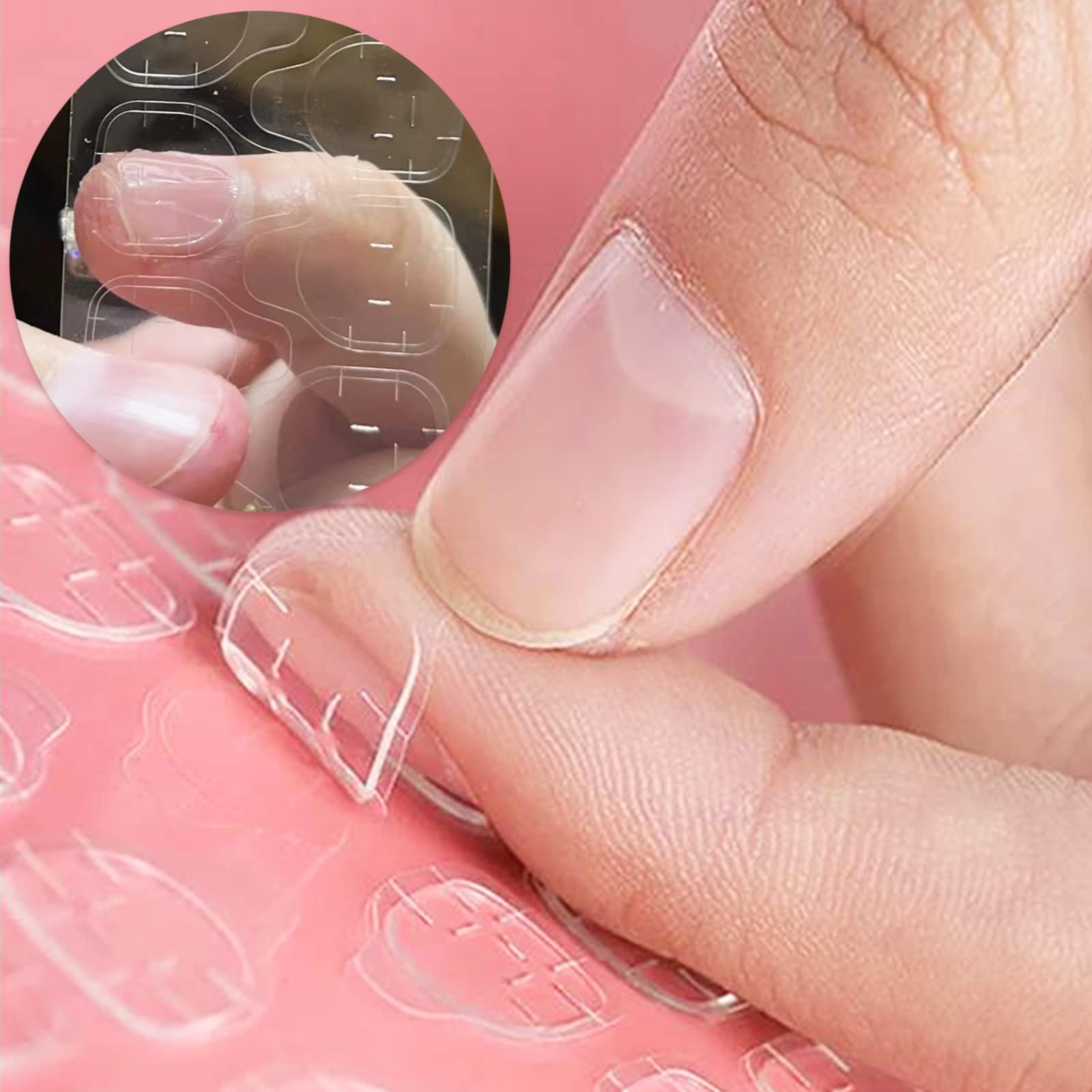 SZXMDKH 10 Blatt/240 Stck doppelseitige Nagelklebestreifen, wasserdicht,  atmungsaktiv, Gelee-Klebestreifen, Klebeaufkleber fr knstliche Ngel :  Amazon.de: Kosmetik