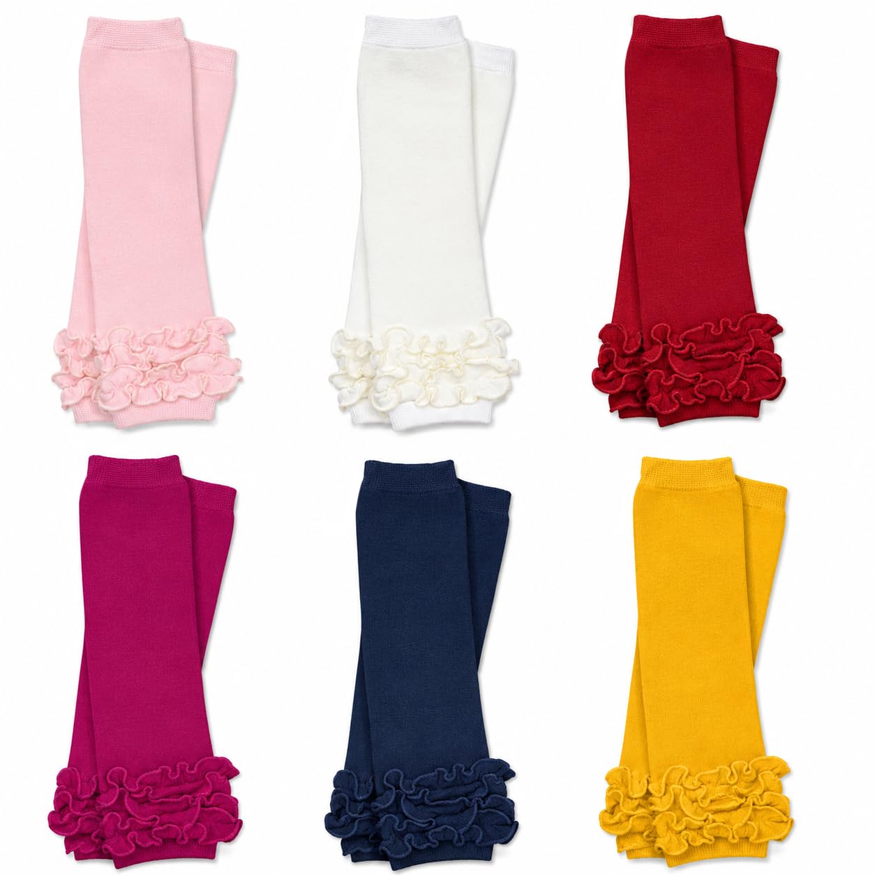 6 Pack Baby & toddler Girls juDanzy leg warmers dots, diamonds, stripes, etc-image-32