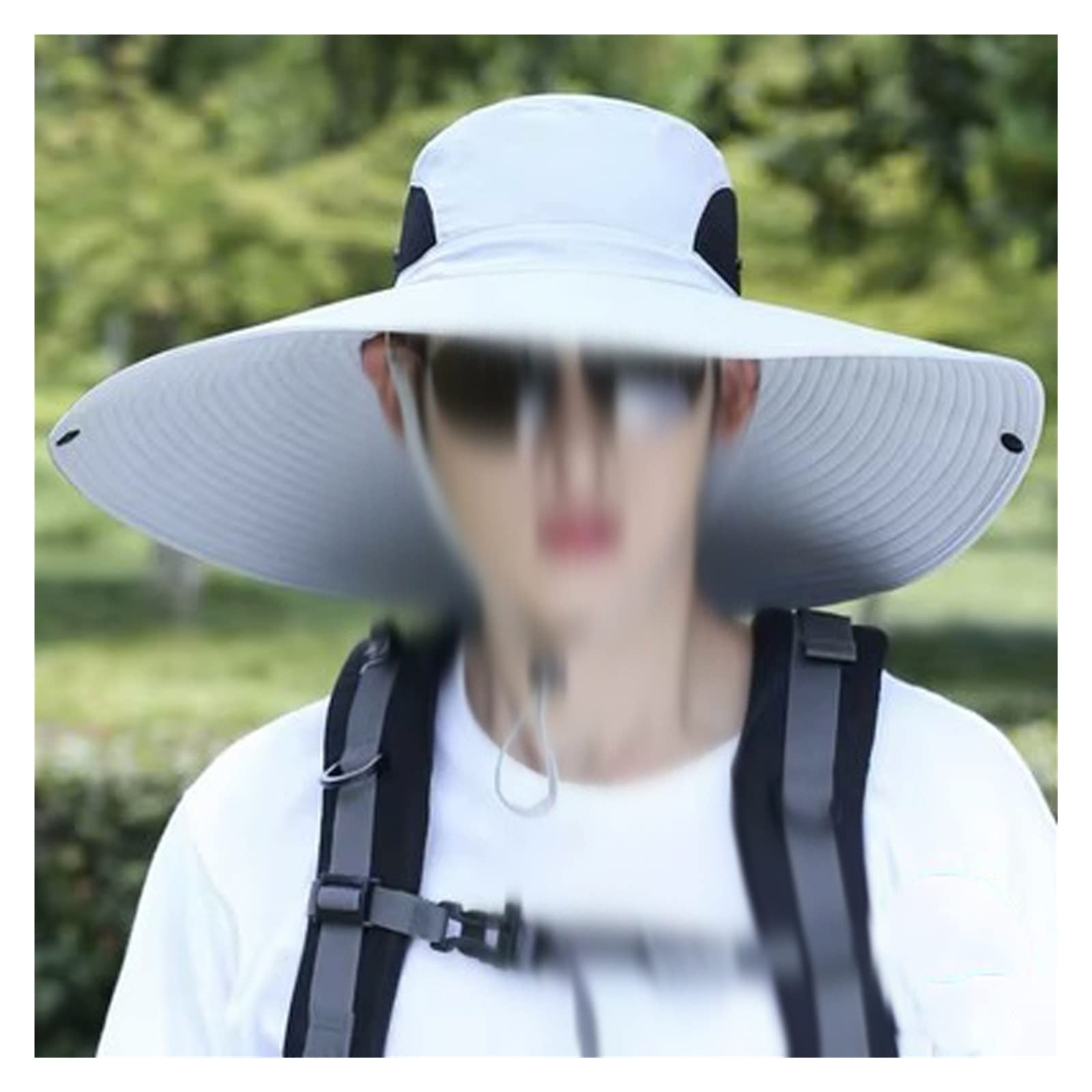 Chapeau de pêche homme grand avant-toit été crème solaire
