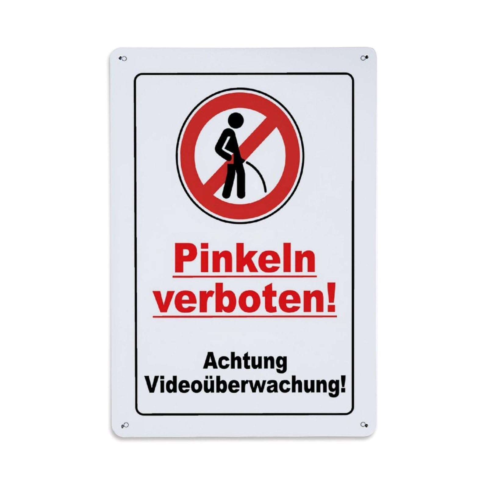Jdfenggu Vintage No Urination Allowed Video Surveillance Warning Retro Metal Tin Sign, Decor Art Poster For Bar, Home, Man Cave, Kitchen, Laundry Room Gift 8X12inch