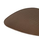 Premium Recycled Leather Mouse Pad for PC | Large Size 25x22cm Mousepad for Laptop Wireless | Handcrafted | Anti-Slip, Anti-Skid, WaterProof | Croco Finish for Home, Office, Gaming, Taupe gallery image