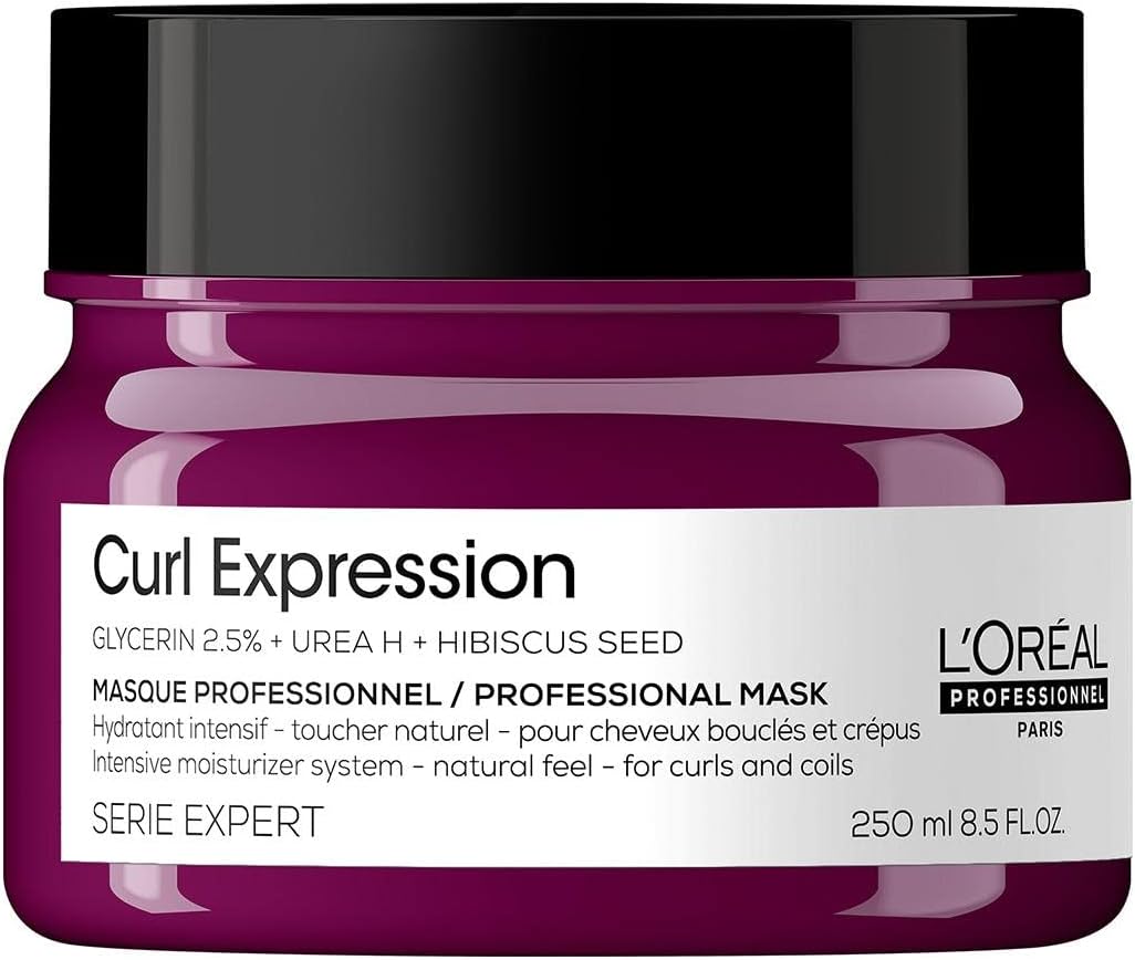 L'Oréal Professionnel | Reichhaltige, feuchtigkeitsspendende Maske für lockiges, lockiges und krauses Haar, Curl Expression, Serie Expert, 250 ml