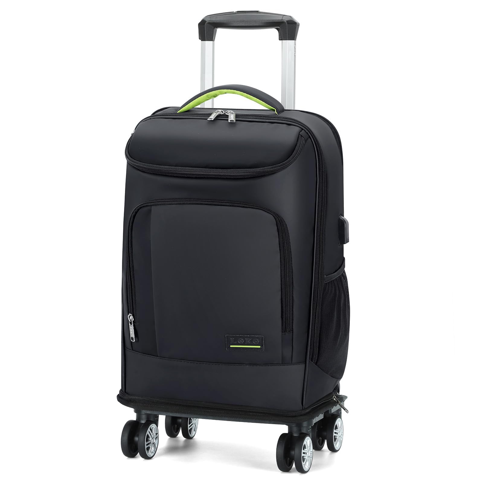 LekeboborLekebobor Rolling Backpack, Waterproof Backpack with Wheels for Adults Women and Men