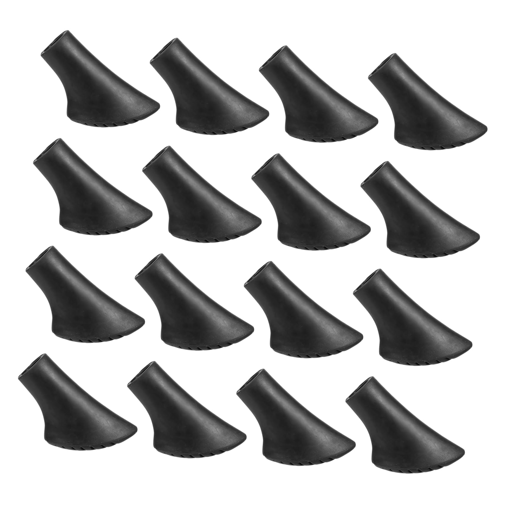 Sosoport Trekkingstock-spitzenset Wanderstöcke, Trekking, Wandern Klappbarer Gehstock Trekking Pole Foot Covers Trekking Pole Tips Gehstock Kopfschutz Wanderstockspitzen PVC 16st