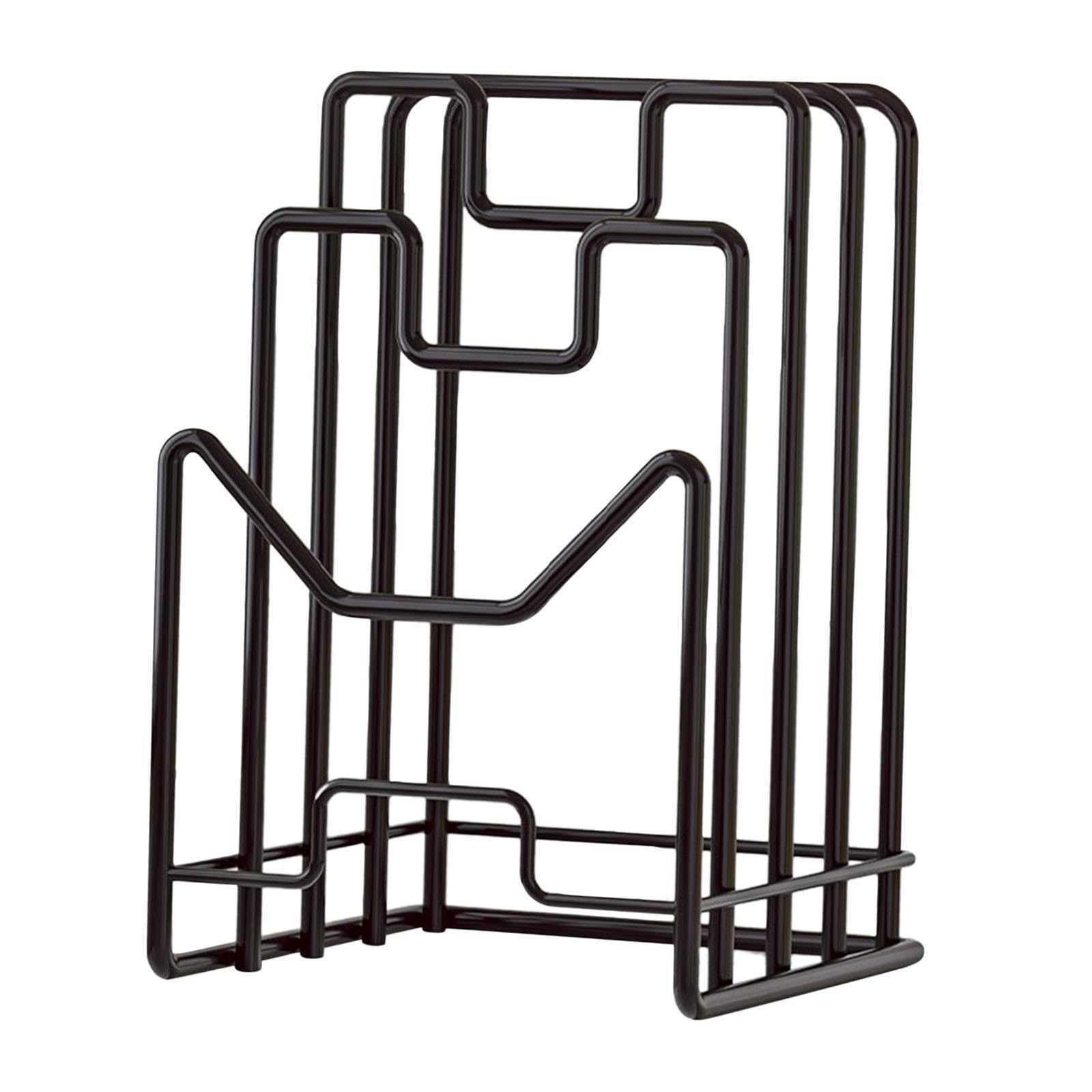 YIXANNX Essential Kitchen Cutting Board Rack Holder Storing Pot Lids Baking Trays Pot Pan Lids Holder Kitchen Countertop Organizer Ensuring Long Time Bakeware