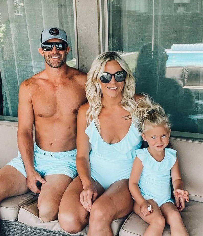 Father & Son Matching Swim Trunks, Matching Swim Shorts, Daddy and Me Matching Swim Shorts3