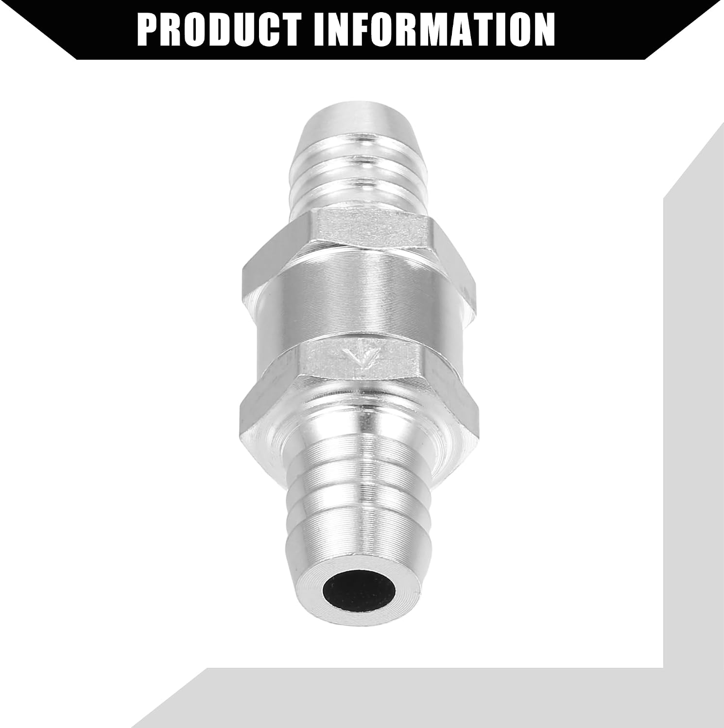 Fuel Line Check Valve/Inner Non Return One Way Check Valve Fuel Petrol Gasoline Diesel for Fuel Systems/Durable Aluminum Alloy 5/8" 16mm OD / 1pcs