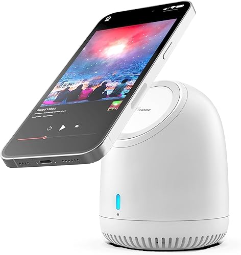 Miniatura 7 de Thore Soporte magnético para altavoz para iPhone con carga inalámbrica (compatible con MagSafe) 2023 Cool Tech Present para hombres, mujeres y