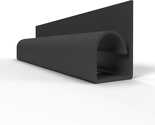 Miniatura 2 de Electriduct Organizador de cables y cable de escritorio con canal de gancho pequeño, 36 pulgadas, color negro