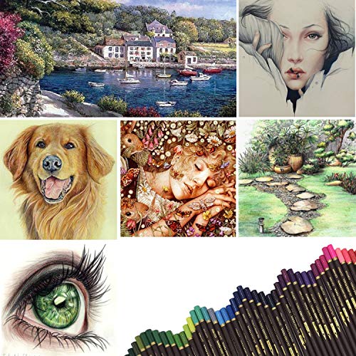 ZZONEART 72 Buntstifte Set,Zeichnen Bleistifte Profi Art Set-Ölbasierten gemischten und bruchgeschützten Farben zum… – Bild 7