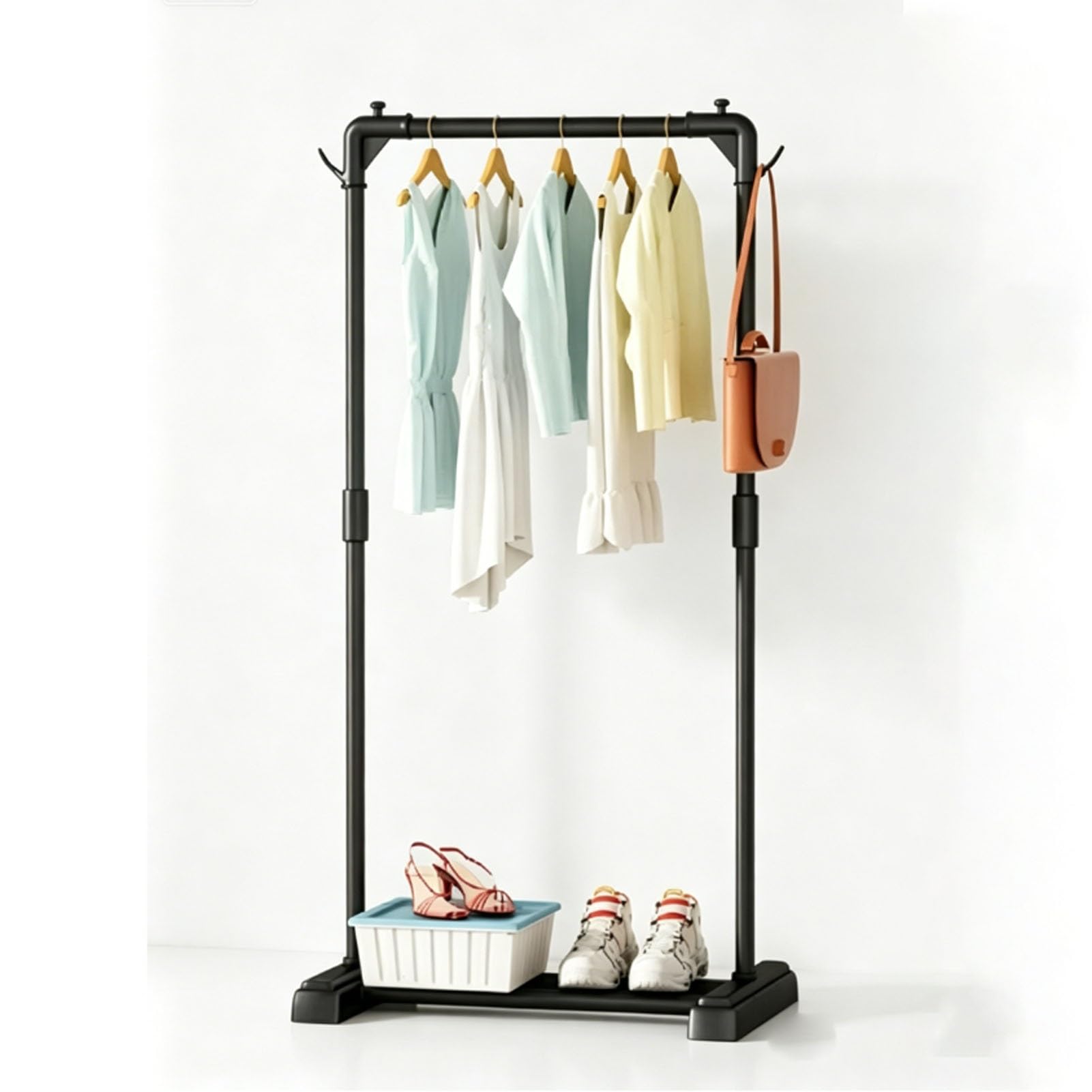 YAOHY Small Clothes Rack, Rack for Hanging Clothes, Freestanding Metal Clothing Organizer for Bedroom,Cloakroom, Entryway(23.6in/60cm)
