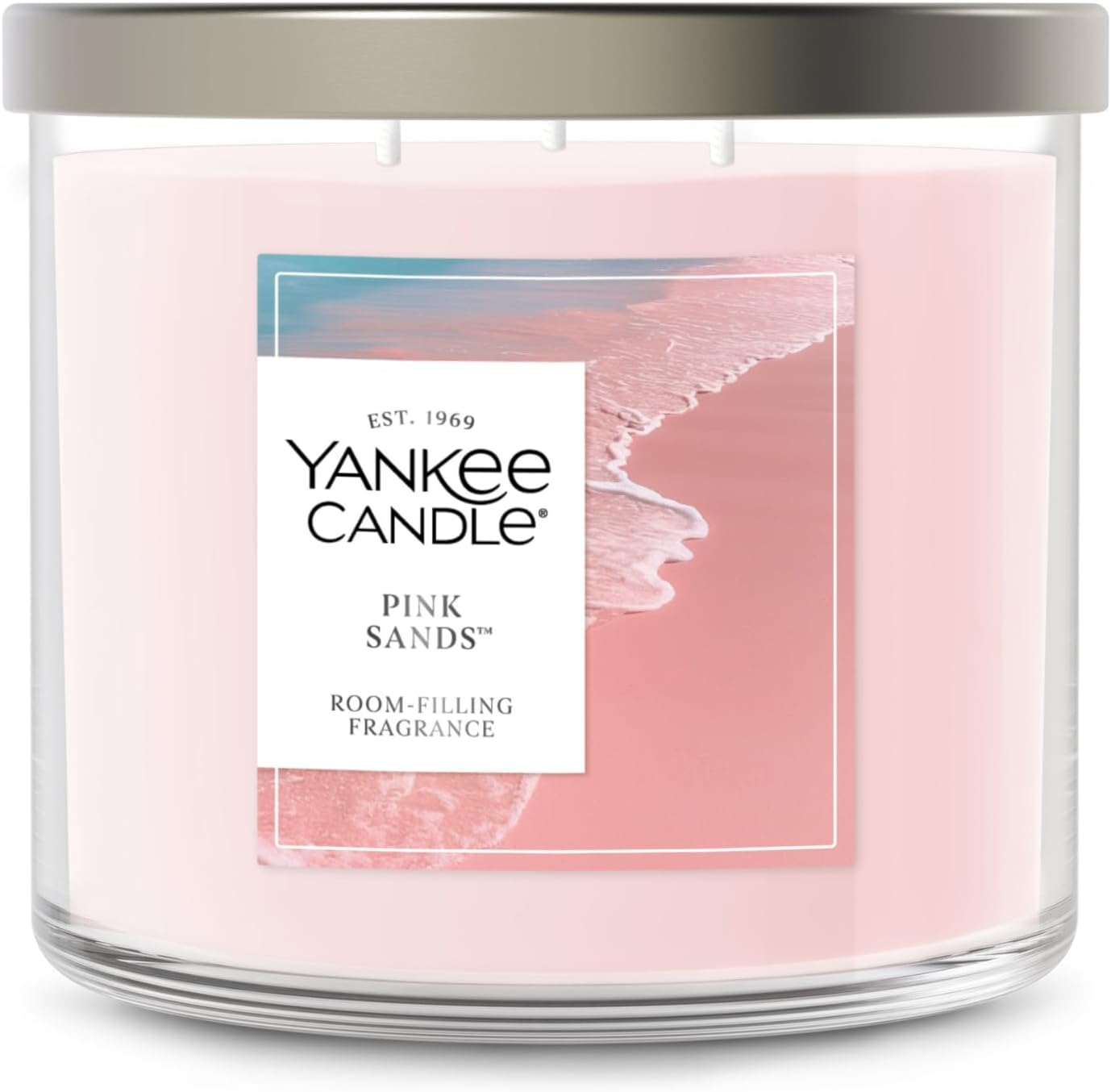 Yankee Candle 3 Wick Candle Jar Pink Sands