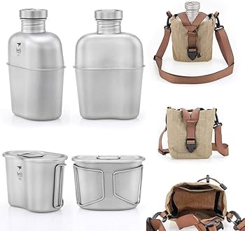 Keith Titanium チタン キャンティーン1100/700ml‼️ Amazon | Keith 1100ml+700ml チタン 兵式飯ごう キャンティーン